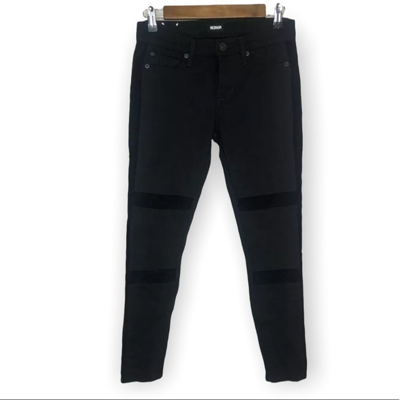 Hudson Amory Super Skinny Moto Stripe Jeans - Picture 2 of 8